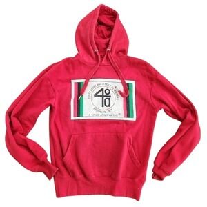 🔥 VINTAGE Spike Lee 40 Acres and a Mule Filmworks Hoodie - Red - Brooklyn NY